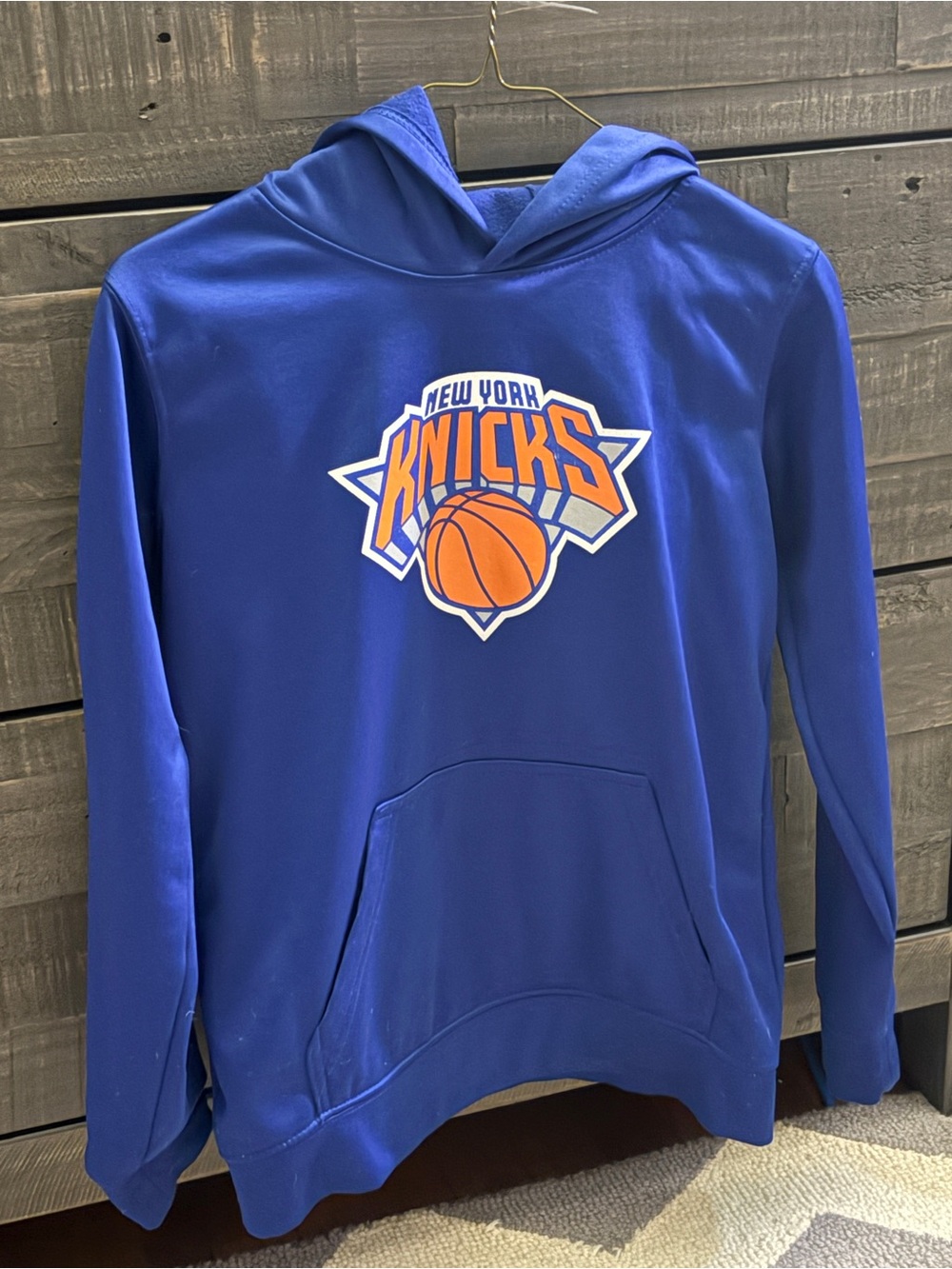 New York Knicks Blue Pullover Hoodie